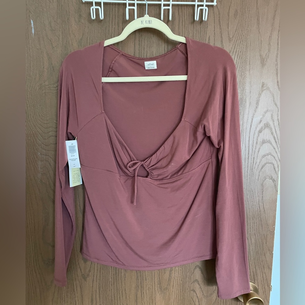Aritzia top - Mona - ashy rose pink, tags still on